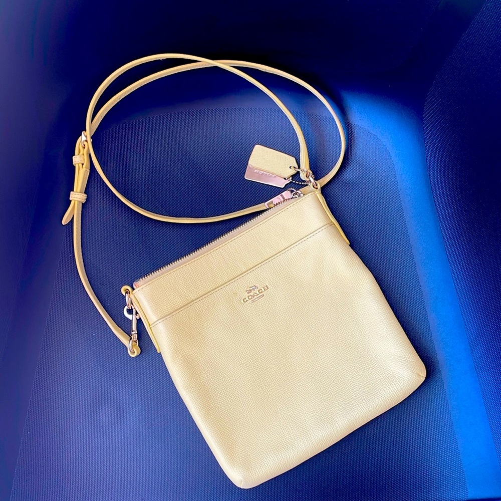 Coach Cross Body Yellow Bag